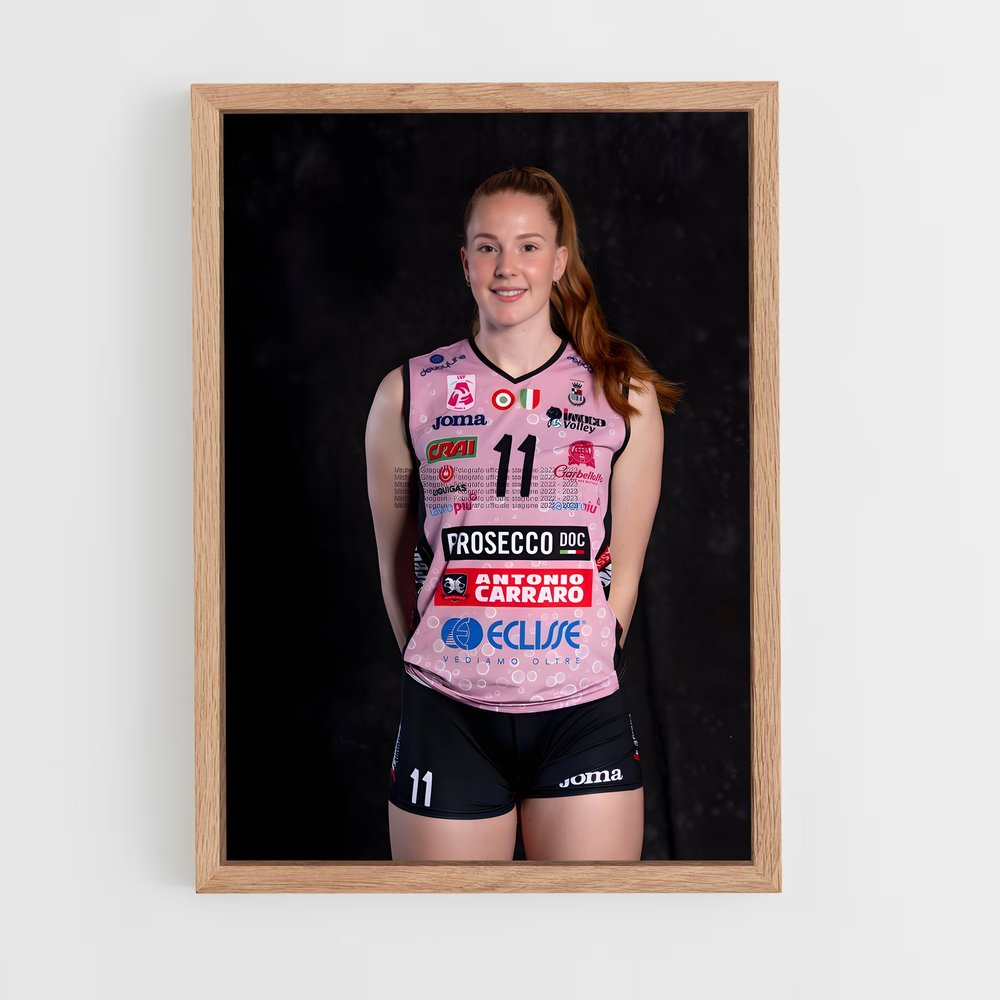Poster Isabelle haak netball – affiche Volleyball (vue 4)